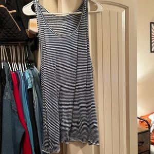 J crew basic striped tank